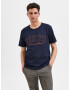 SELECTED HOMME Tricou 'RELAXBENE' bleumarin / portocaliu homar - Pled.ro