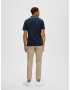 SELECTED HOMME Tricou 'Dante' bleumarin / alb - Pled.ro