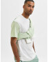 SELECTED HOMME Tricou 'Dominic' verde / verde deschis / alb - Pled.ro