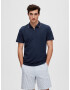 SELECTED HOMME Tricou 'Figo' albastru noapte / roz - Pled.ro