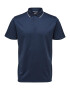 SELECTED HOMME Tricou 'Leroy' bleumarin / alb - Pled.ro