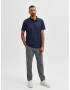 SELECTED HOMME Tricou 'Leroy' bleumarin / alb - Pled.ro