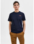 SELECTED HOMME Tricou 'LYON' bleumarin / corai - Pled.ro