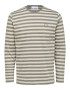 SELECTED HOMME Tricou 'Ricky' bej / gri bazalt - Pled.ro