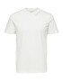 SELECTED HOMME Tricou 'SLHLEX PRINT SS O-NECK TEE W' alb - Pled.ro