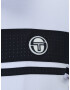 Sergio Tacchini Bluză cu fermoar sport negru / alb - Pled.ro