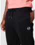 Sergio Tacchini Pantaloni sport 'SERIF' negru / alb - Pled.ro