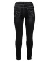 SHEEGO Jeggings 'Die Biker' negru denim - Pled.ro