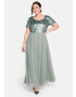 SHEEGO Rochie de seară verde pastel / verde închis - Pled.ro