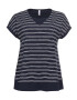 SHEEGO Tricou bleumarin / alb - Pled.ro