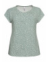 SHEEGO Tricou verde / alb - Pled.ro