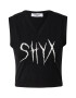 SHYX Tricou 'Kora' negru / alb - Pled.ro