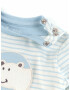 SIGIKID Tricou albastru deschis / gri / alb - Pled.ro