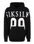 SikSilk Bluză de molton negru / alb - Pled.ro