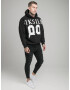 SikSilk Bluză de molton negru / alb - Pled.ro