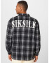 SikSilk Cămașă negru / alb - Pled.ro