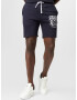 SikSilk Pantaloni bleumarin / alb - Pled.ro