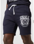 SikSilk Pantaloni bleumarin / alb - Pled.ro