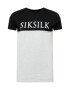 SikSilk Tricou gri amestecat / negru / alb - Pled.ro