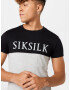 SikSilk Tricou gri amestecat / negru / alb - Pled.ro