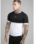 SikSilk Tricou negru / alb - Pled.ro