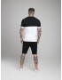 SikSilk Tricou negru / alb - Pled.ro