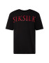 SikSilk Tricou roșu / negru - Pled.ro