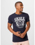 SikSilk Tricou 'Varsity' bleumarin / alb - Pled.ro