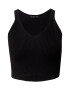 Sisley Top brodat negru - Pled.ro