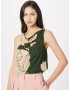 Sisley Top verde / alb murdar - Pled.ro