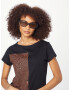 Sisley Tricou maro / negru - Pled.ro