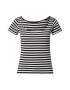 Sisley Tricou negru / alb - Pled.ro