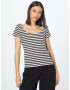 Sisley Tricou negru / alb - Pled.ro