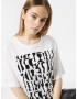 Sisley Tricou negru / alb - Pled.ro