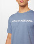 Skechers Performance Tricou funcțional 'MOTION' albastru fumuriu / alb - Pled.ro