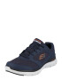 SKECHERS Sneaker low 'Flex Advantage 4.0' albastru închis / portocaliu / alb - Pled.ro