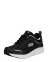 SKECHERS Sneaker low 'D'lux Walker' negru / argintiu - Pled.ro