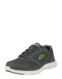 SKECHERS Sneaker low 'Flex Advantage 4.0' gri metalic / verde neon - Pled.ro