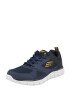 SKECHERS Sneaker low 'Track Syntac' albastru marin / portocaliu mandarină / alb - Pled.ro