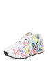 SKECHERS Sneaker low 'UNO-SPREAD THE LOVE' turcoaz / roz / negru / alb - Pled.ro