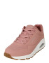 SKECHERS Sneaker low 'Uno Stand On Air' roz pal / argintiu - Pled.ro