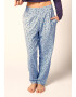 Skiny Pantaloni de pijama bleumarin / turcoaz / roz eozină / alb - Pled.ro