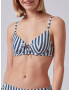 Skiny Sutien costum de baie bleumarin / alb - Pled.ro