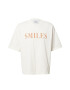 Smiles Tricou 'Kalle' nisipiu / alb perlat - Pled.ro