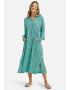 Smith&Soul Rochie tip bluză albastru noapte / verde jad / verde deschis / alb - Pled.ro