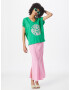 Smith&Soul Tricou verde / roz pal - Pled.ro