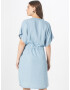 SOAKED IN LUXURY Rochie tip bluză 'Rowe' albastru denim - Pled.ro