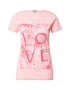 Soccx Tricou roz / roz / rosé / alb - Pled.ro