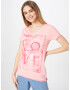 Soccx Tricou roz / roz / rosé / alb - Pled.ro