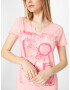 Soccx Tricou roz / roz / rosé / alb - Pled.ro